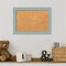Cork Board, Sky Blue Rustic Wood Frame - Bulletin Board, Organization Board, Pin Board